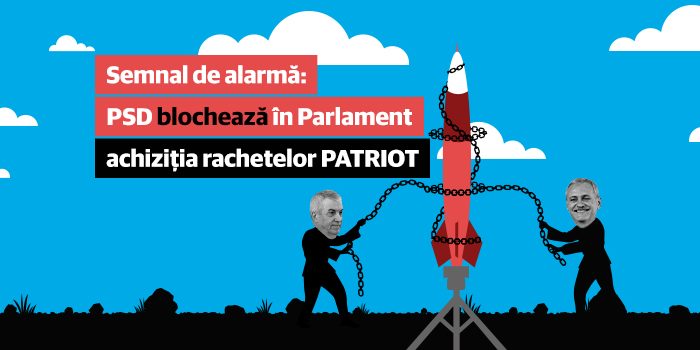 Semnal de alarmă: PSD blochează în Parlament achiziția rachetelor Patriot
