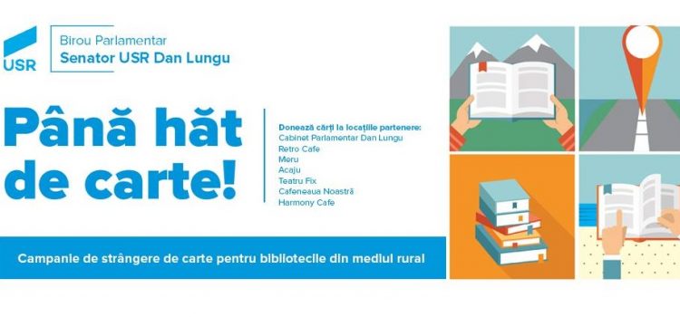 Senatorul USR Dan Lungu, donație de 500 de cărți