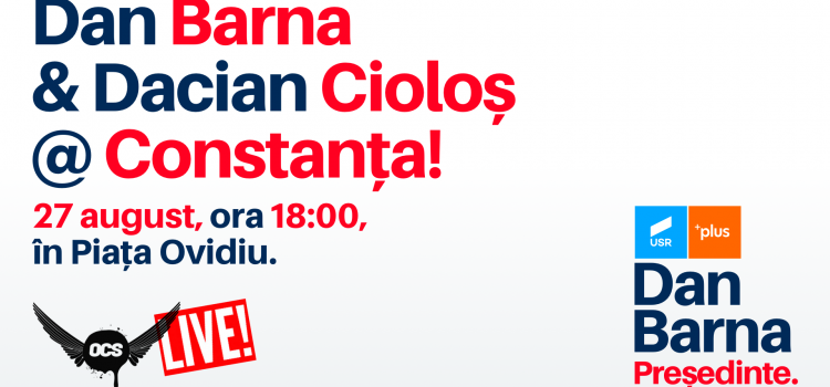 Primul miting din campania de strângere de semnături pentru Dan Barna, candidatul USR PLUS la Președinția României