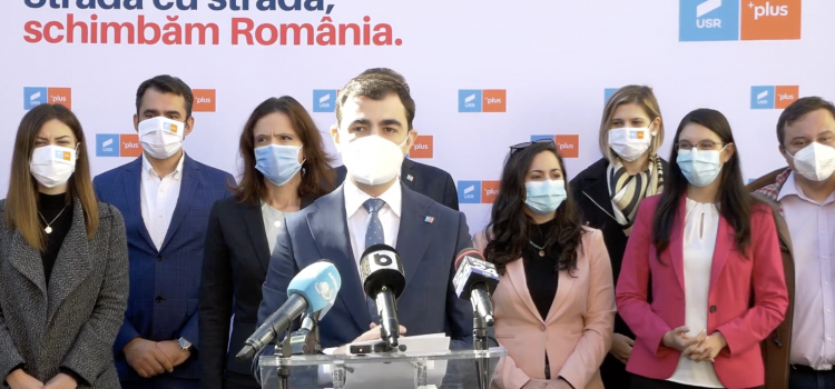 Copreședinții USR PLUS București au prezentat listele de candidați la Camera Deputaților și la Senat din Capitală