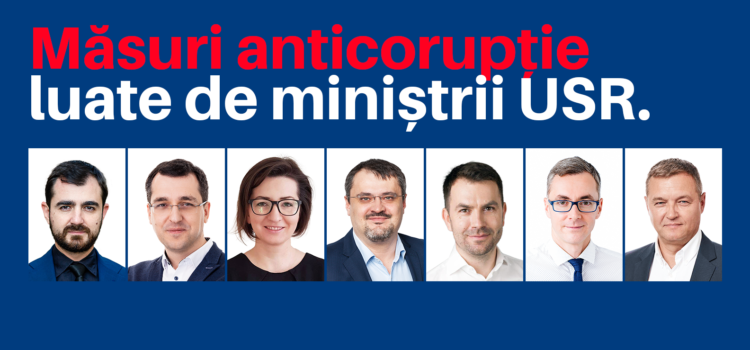 Măsurile anticorupție luate de miniștrii USR